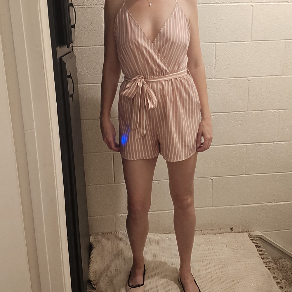 Striped Pink Jumpsuit
